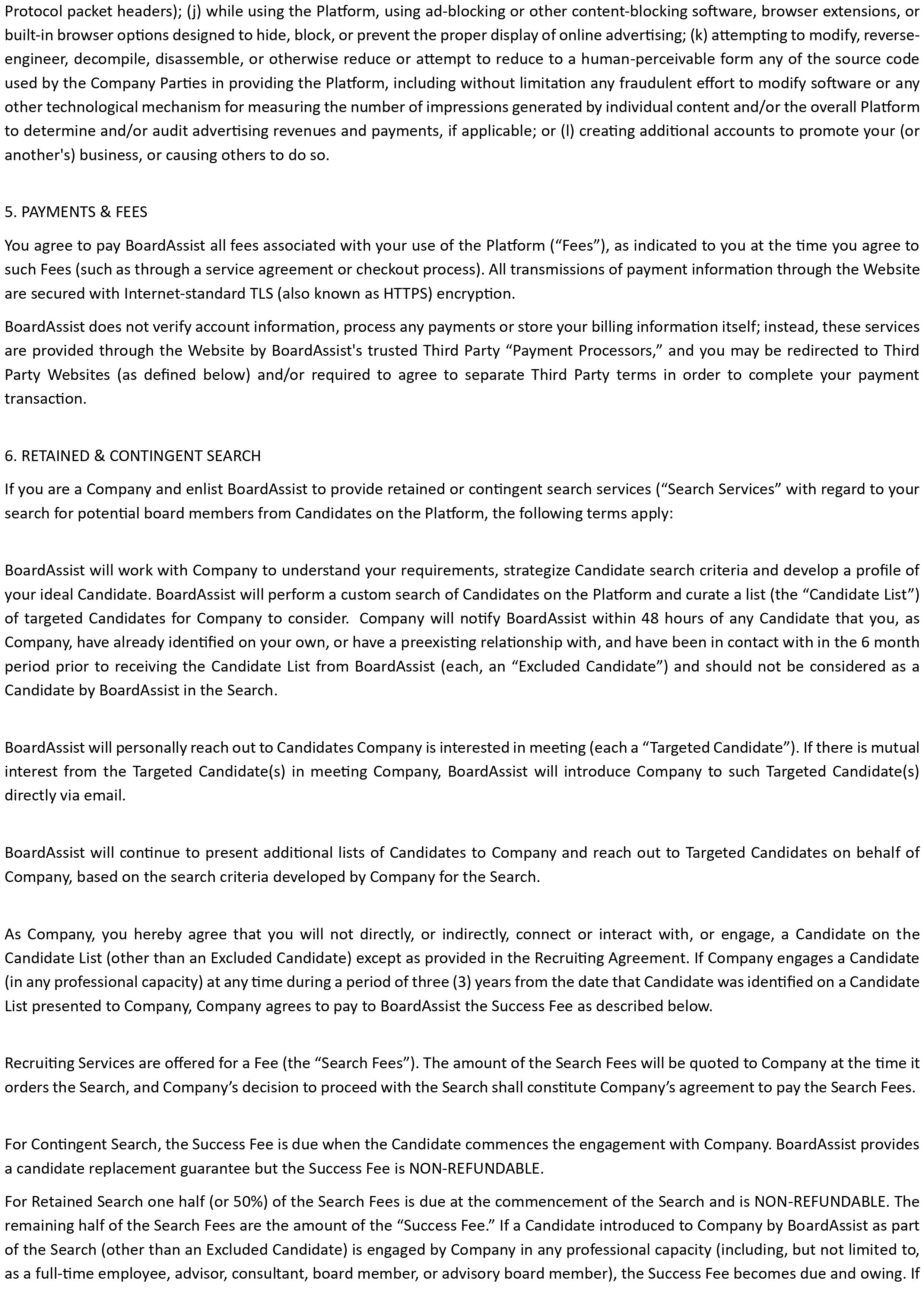 Terms & Conditions | Board Assist